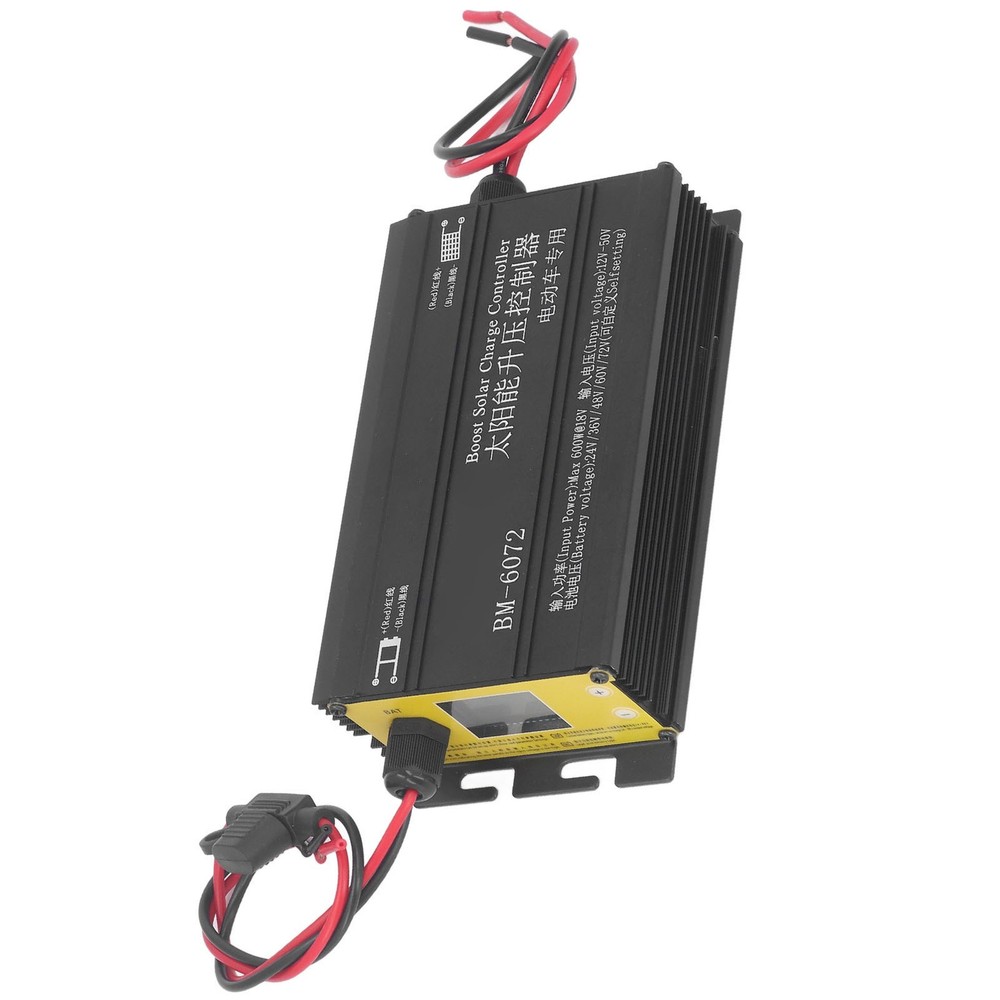 ·600W MPPT Boost Solar Charge Controller 12‑50V Input LCD Display Step Up Sol