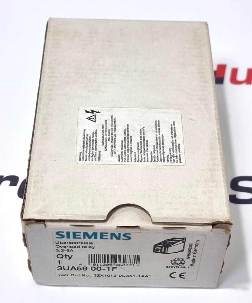 SIEMENS 3UA5900-1F Overload Relay
