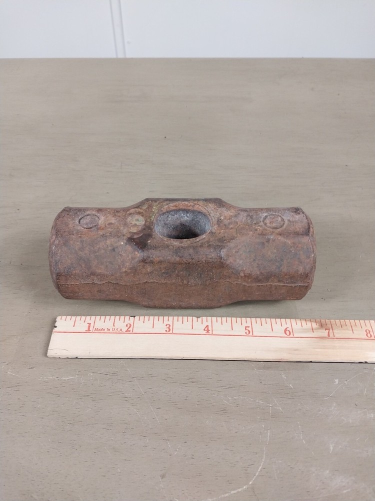 Vintage #8    7 Lbs. 10 Oz. ￼Sledge Hammer Head Blacksmith Tool
