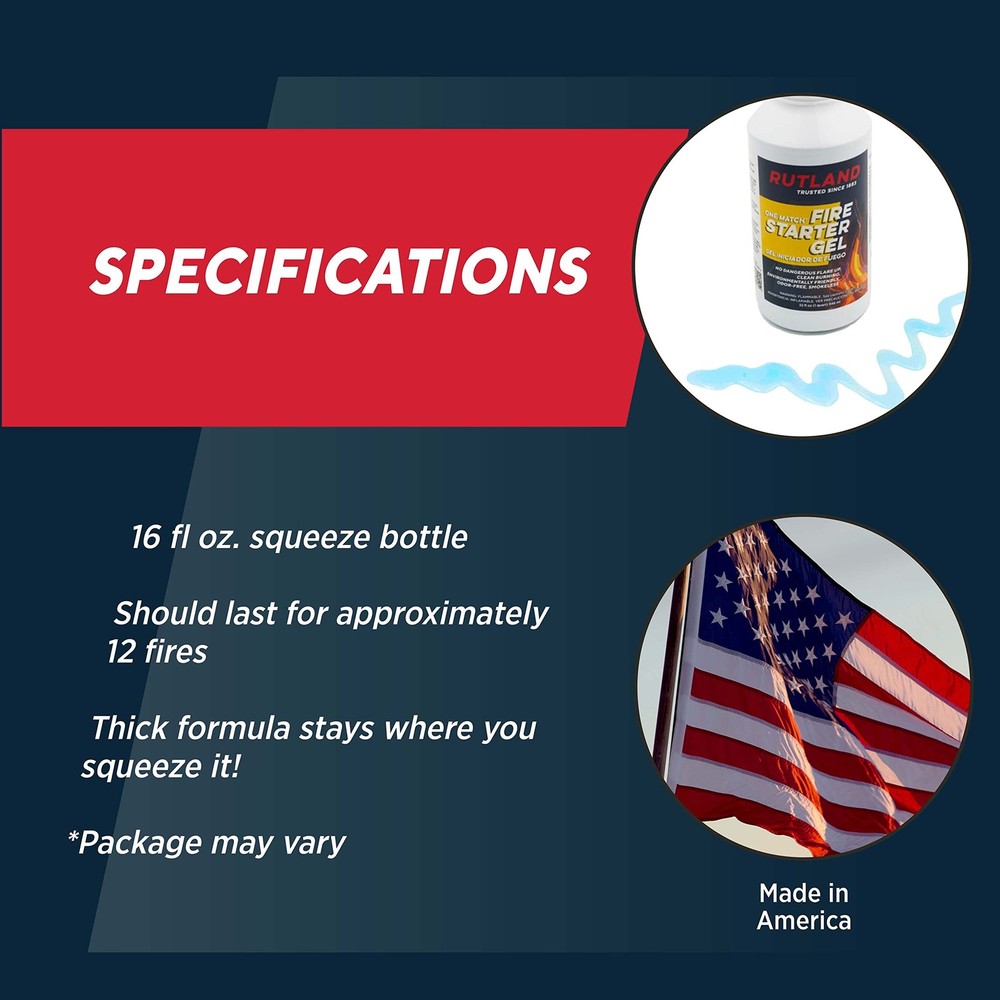 One Match Gel Fire Starter 16 Fl. Oz.