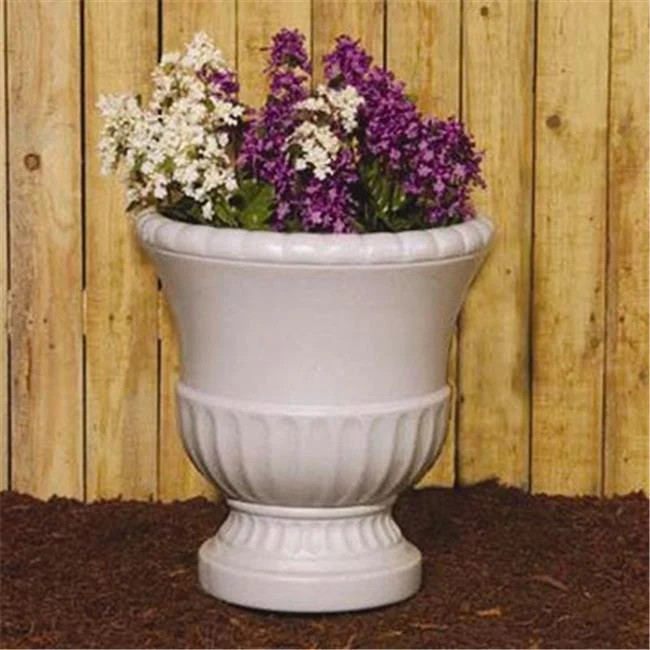 Round Concrete Grecian Urn Planter