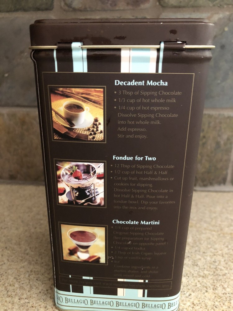 Bellagio Sipping Chocolate Tin