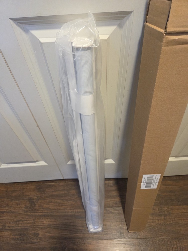 Cordless Zebra Roller Blinds 31"W×48"H White