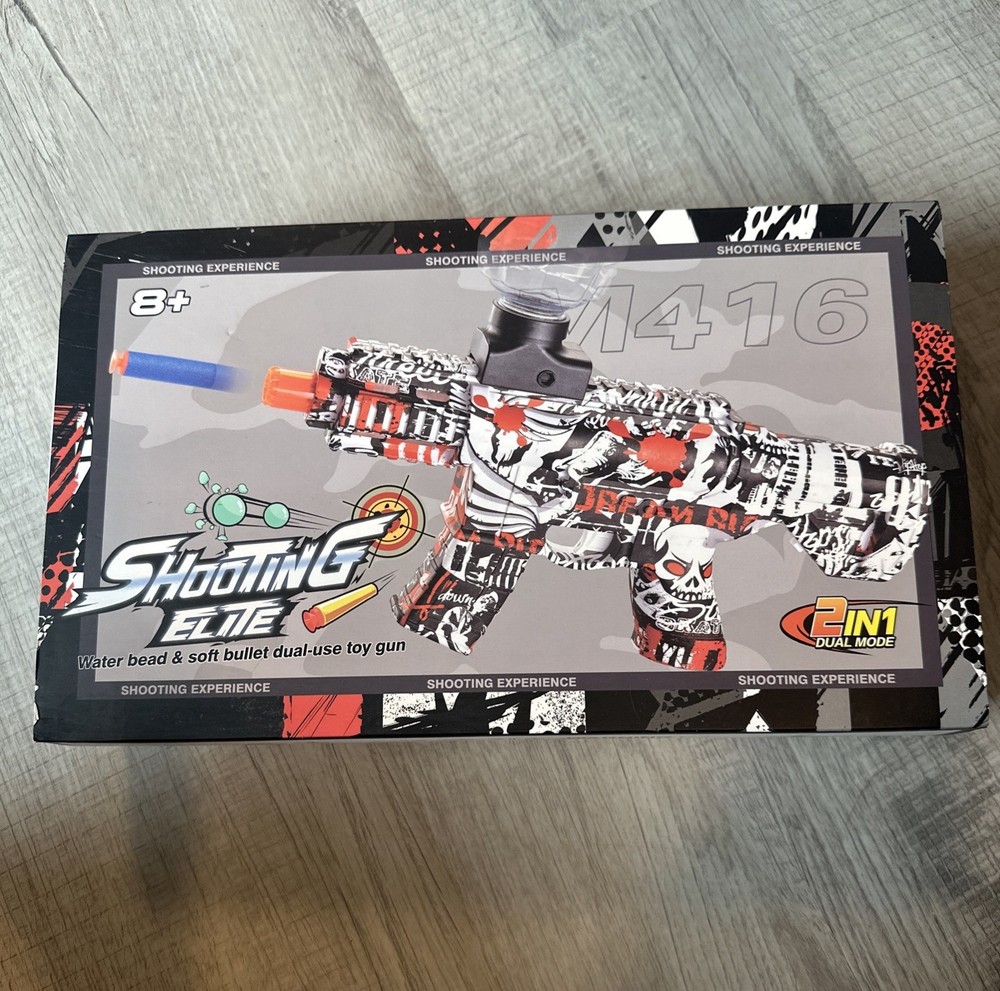 Shooting Elite Water Bead And Soft Bullet Duel Use Toy Gun. New