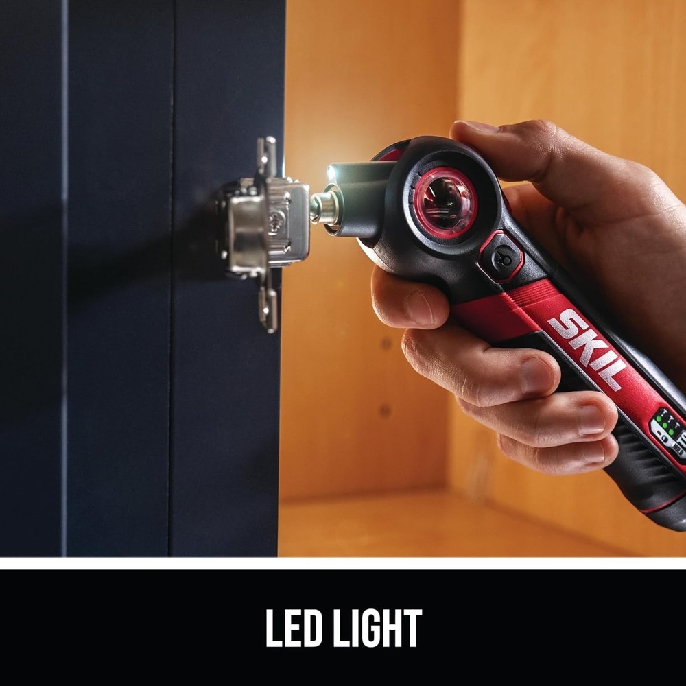 Ergonomic 4V Cordless Screwdriver with Torque Settings & USB-C Charging