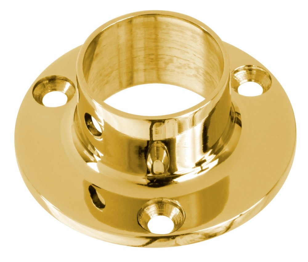 Lavi 00-500/1 Wall Flange Polished Brass Finish
