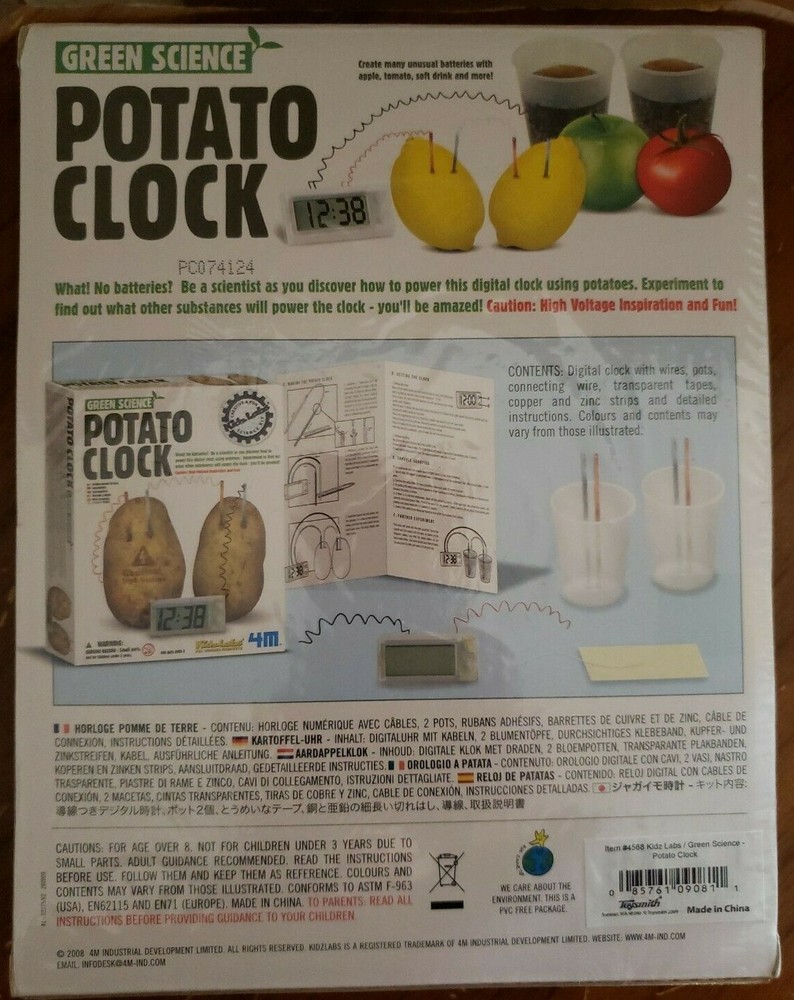 Potato Clock Green Science lab experiment 2008