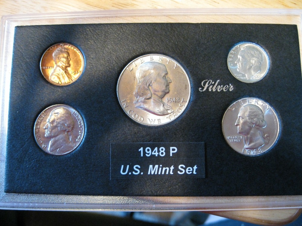 1948 P US Mint Set Silver Brilliant Uncirculated!