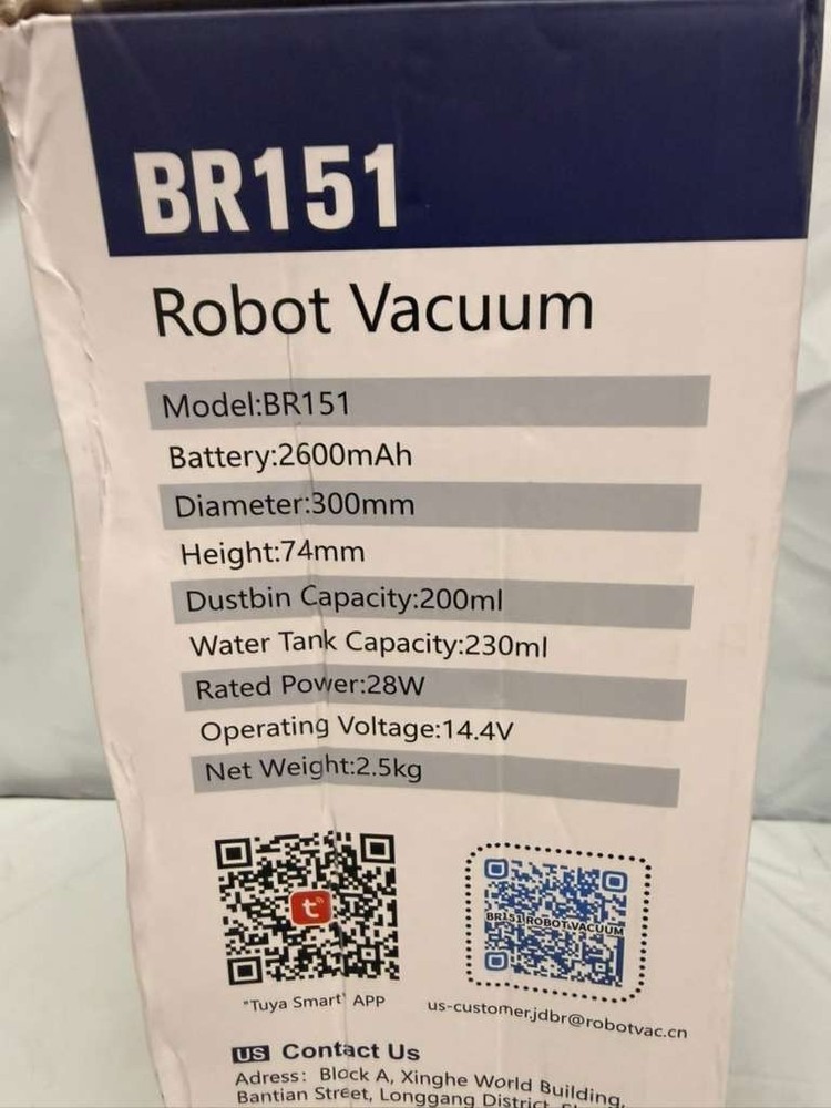 ROBOT VACUUM CLEANER MODEL BR151 BLUE (Z-2)