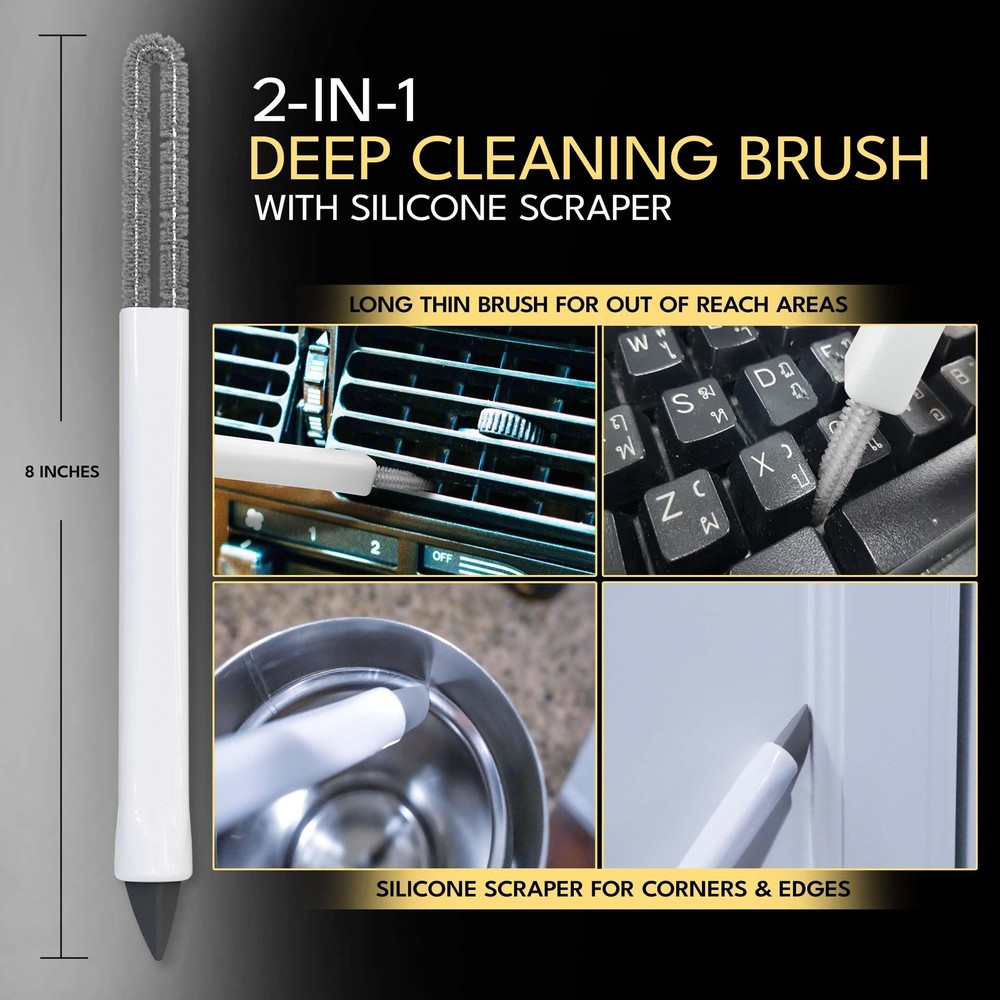 Small Cleaning Brush Set 3pcs—Crevice Brushes Small,