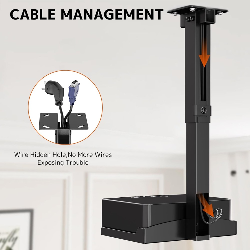 Adjustable Projector Ceiling Mount,Universal Projector Shelf for Ceiling and ...