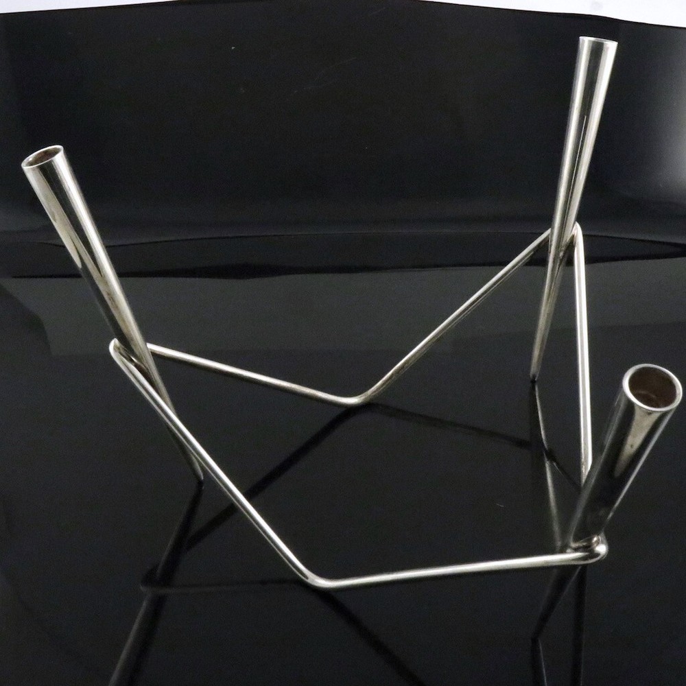 A. Michelsen. Sterling Silver Candle Holder - Eigil Jensen.