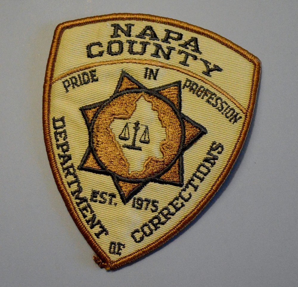 Napa County California Tan Corrections Patch ++ Mint CA