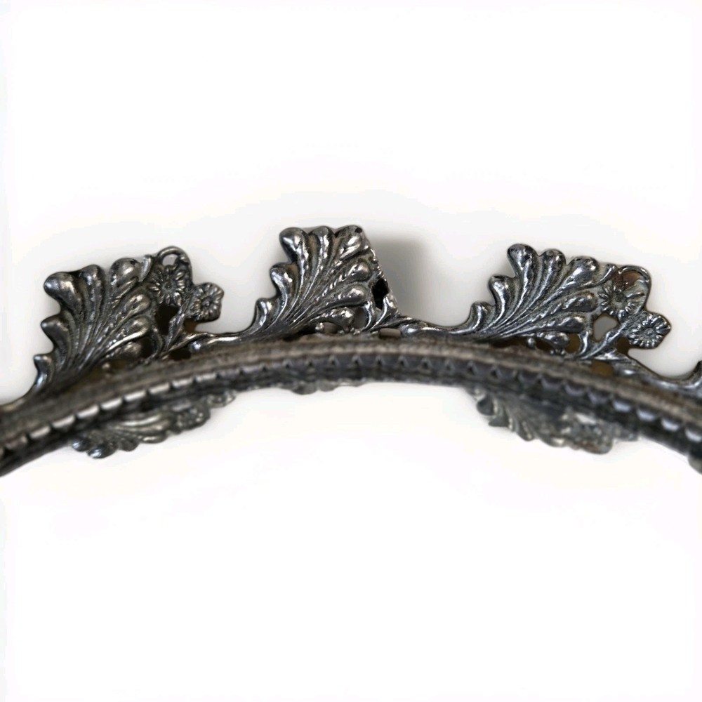 Vintage Vanity Mirror Round Ornate Regency
