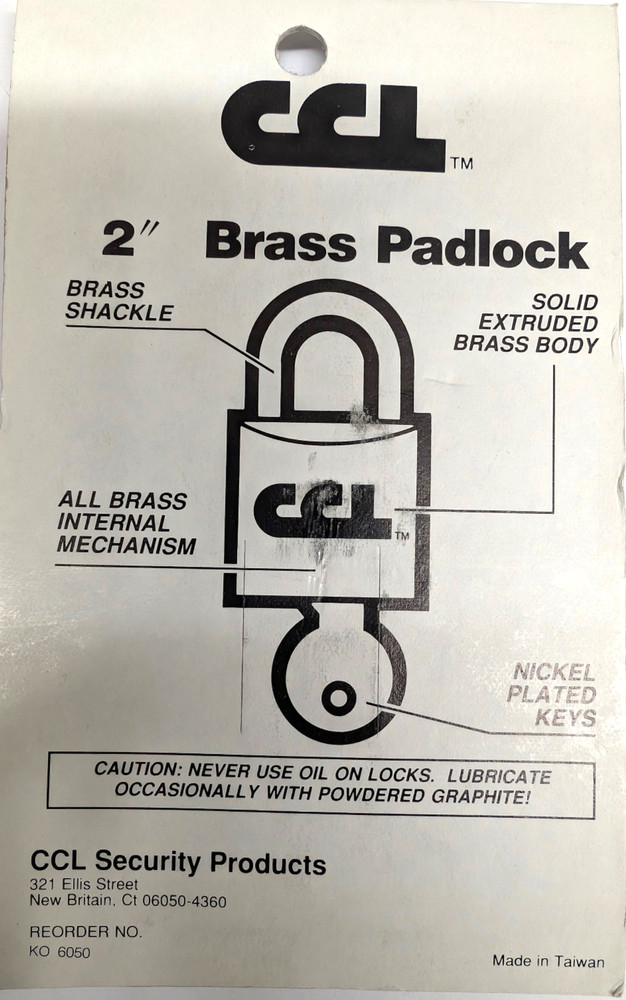 CCL Security Padlock Keyed Lock
