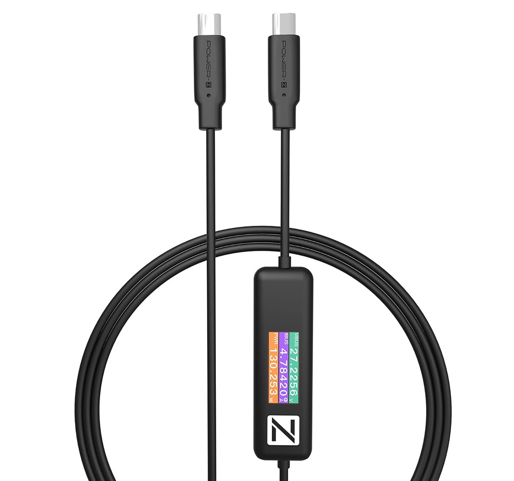 Power-Z AK001 Multi-Function 240W USB PD Charging Test Cable with Color Display