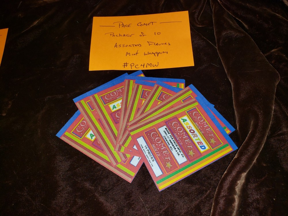 REPRO PACE COMET MINT WRAPPERS "ASSORTED FLAVORS" 10 PACK #PC4 ASSORTED