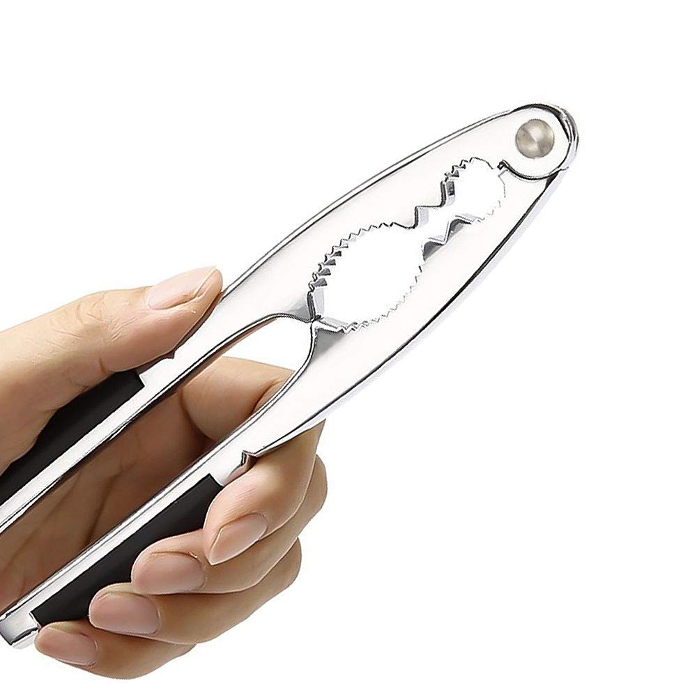 LEFJUBAW Nut Crackers Nutcracker for Walnuts, Tool Nuts, 17cm, Black