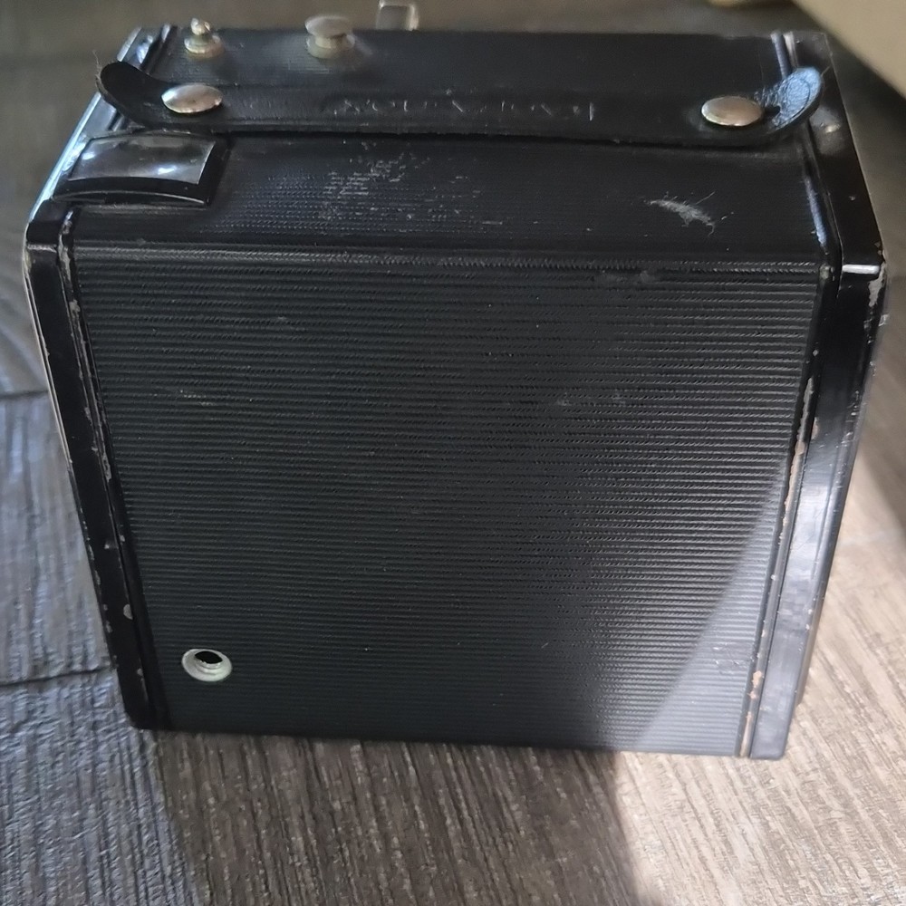Agfa Synchro Box Vintage Black Box Camera Twin Lens Front