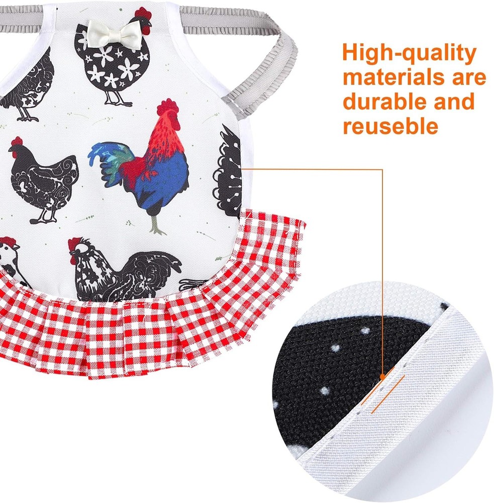 Chicken Saddle Set - Adjustable Hen Aprons for Ultimate Protection
