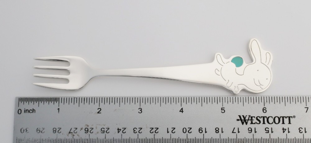 Tiny Tiffany Baby Rabbit Fork in Sterling Silver, 43.5 Grams