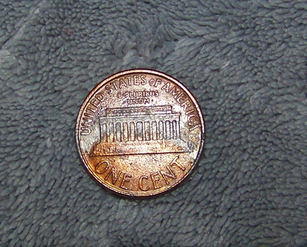 1989 D 1C PARTIAL COPPER LAYER MISSING REVERSE