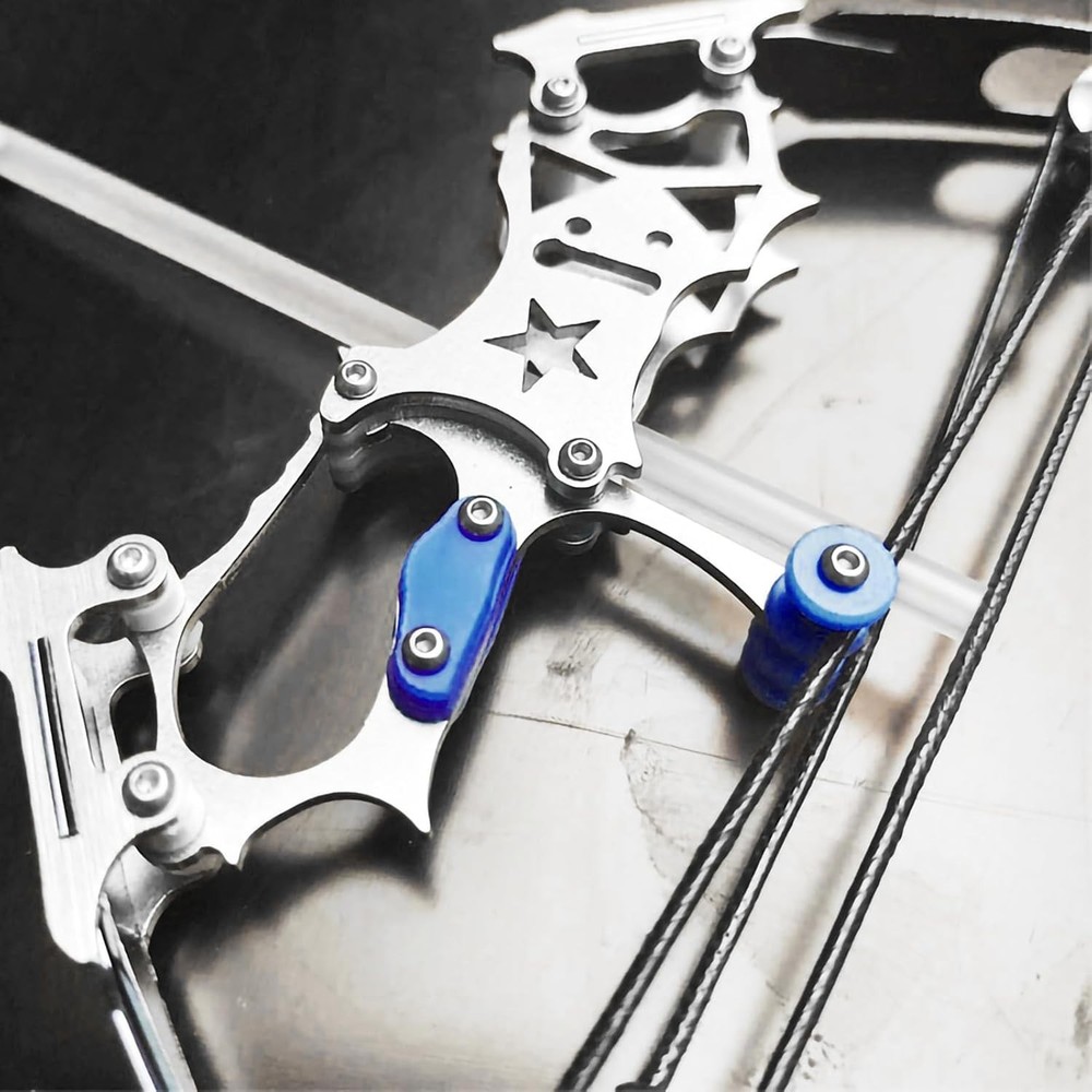 Sleek Silvery Compound Bow Set for Target Shooting - Left & Right Hand Friendly