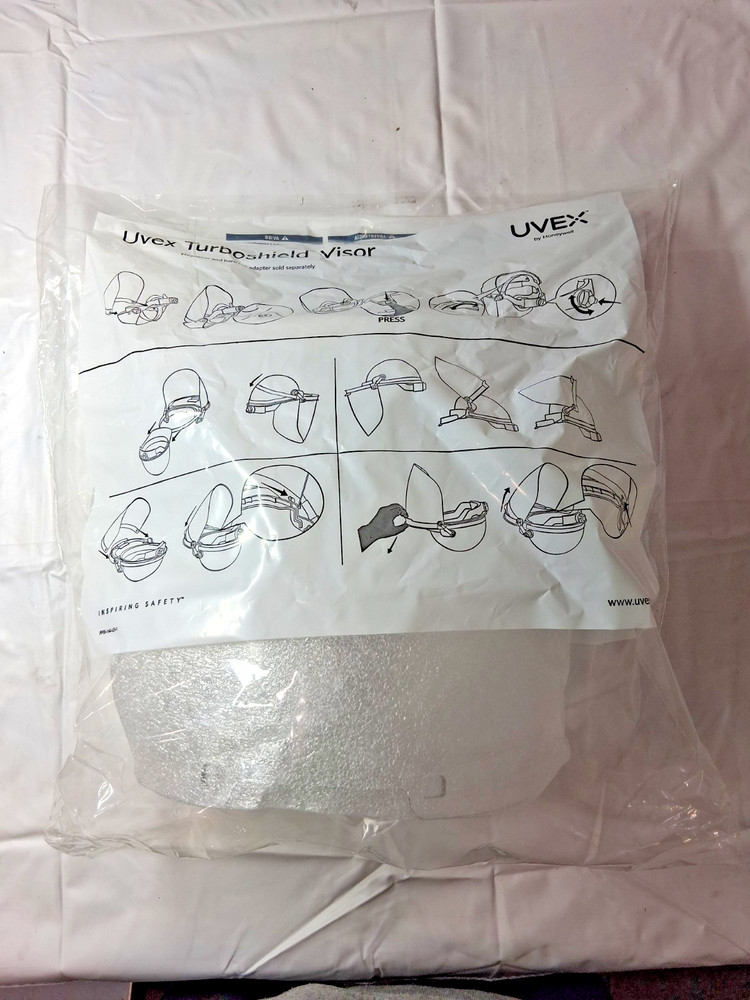 Uvex Face Shield Windows & Screens Clear Replacement Window 9" High S9555