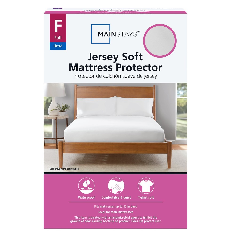 Jersey Soft Fitted Mattress Cover Protector Full Waterproof Antimicrobial