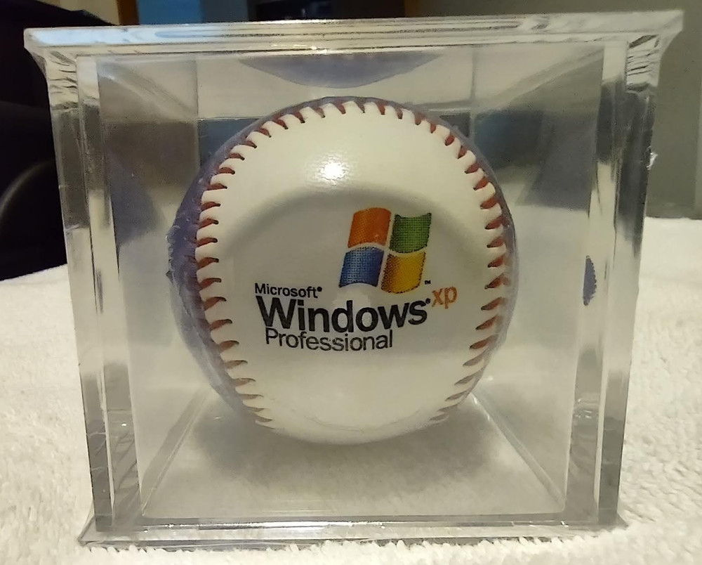 Microsoft Windows XP Professional Promotional Baseball Collectible
