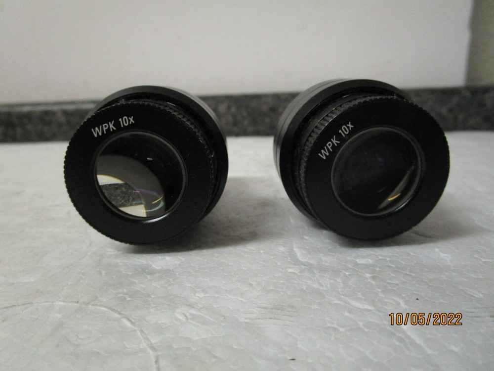 Qty (2) WPK 10x Eye Piece / Microscope Lens