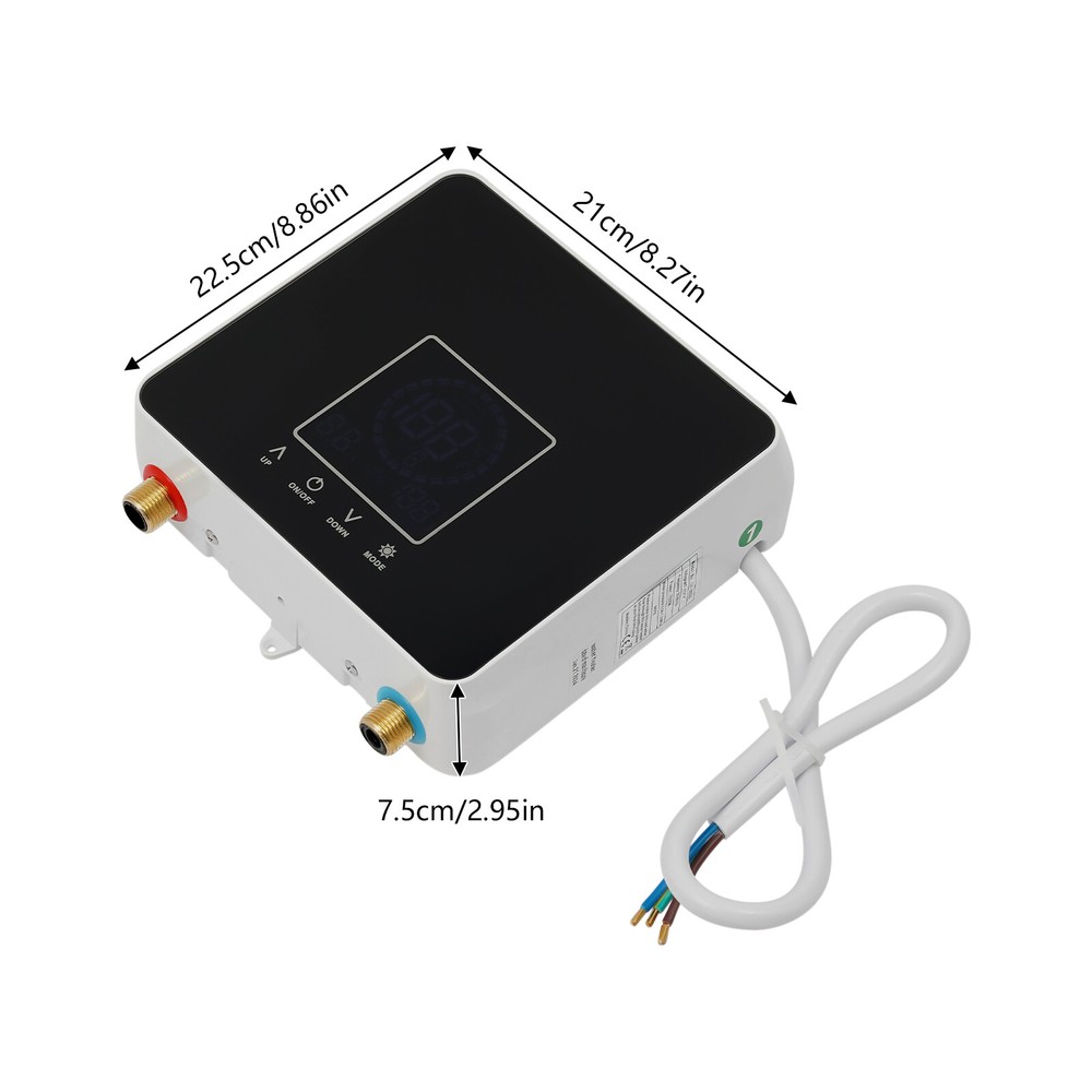 Square Electric Water Heater Modern Novel Design 5500w Instant Water Heater