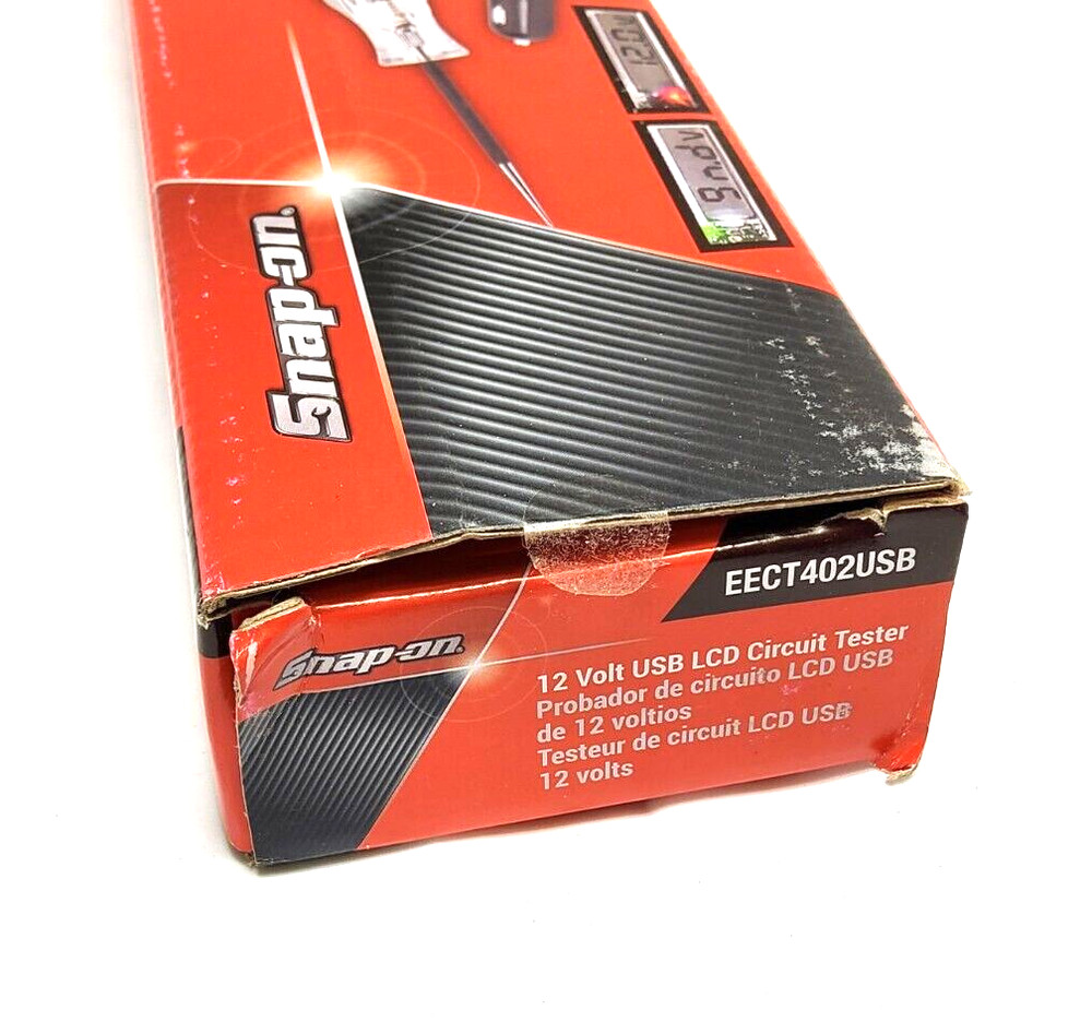 New Snap-on™ EECT402USB 12 V Digital Display Circuit Tester with USB Plug