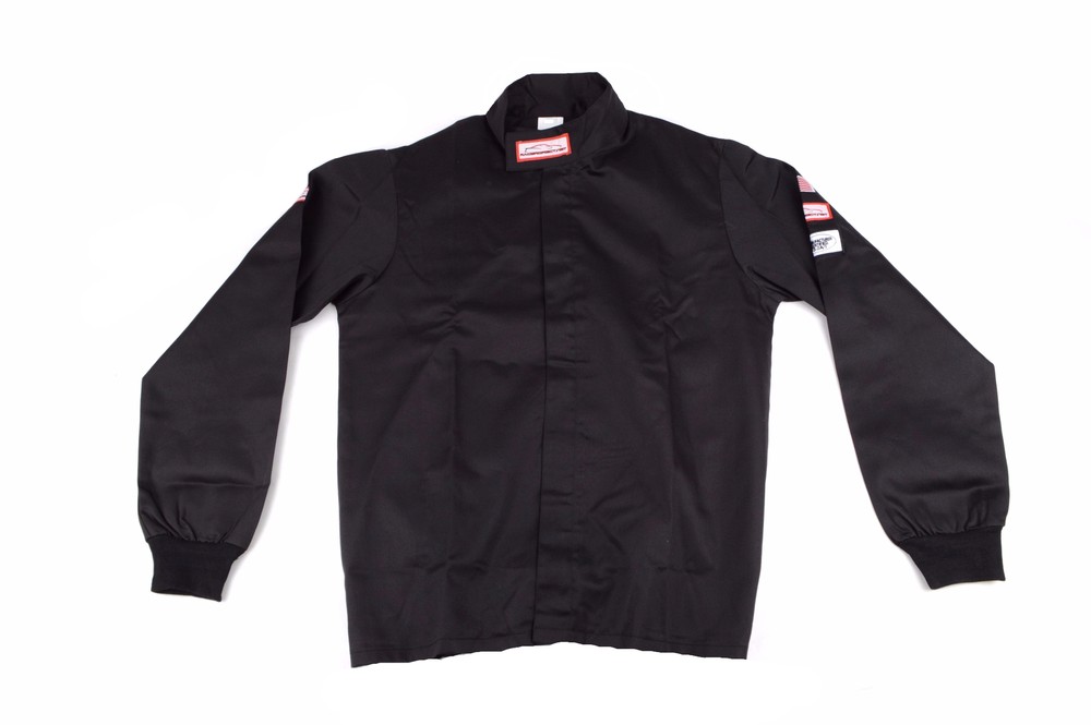 RACING JACKET & PANTS SFI 3-2A5 DOUBLE LAYER BLACK SIZE ADULT MEDIUM