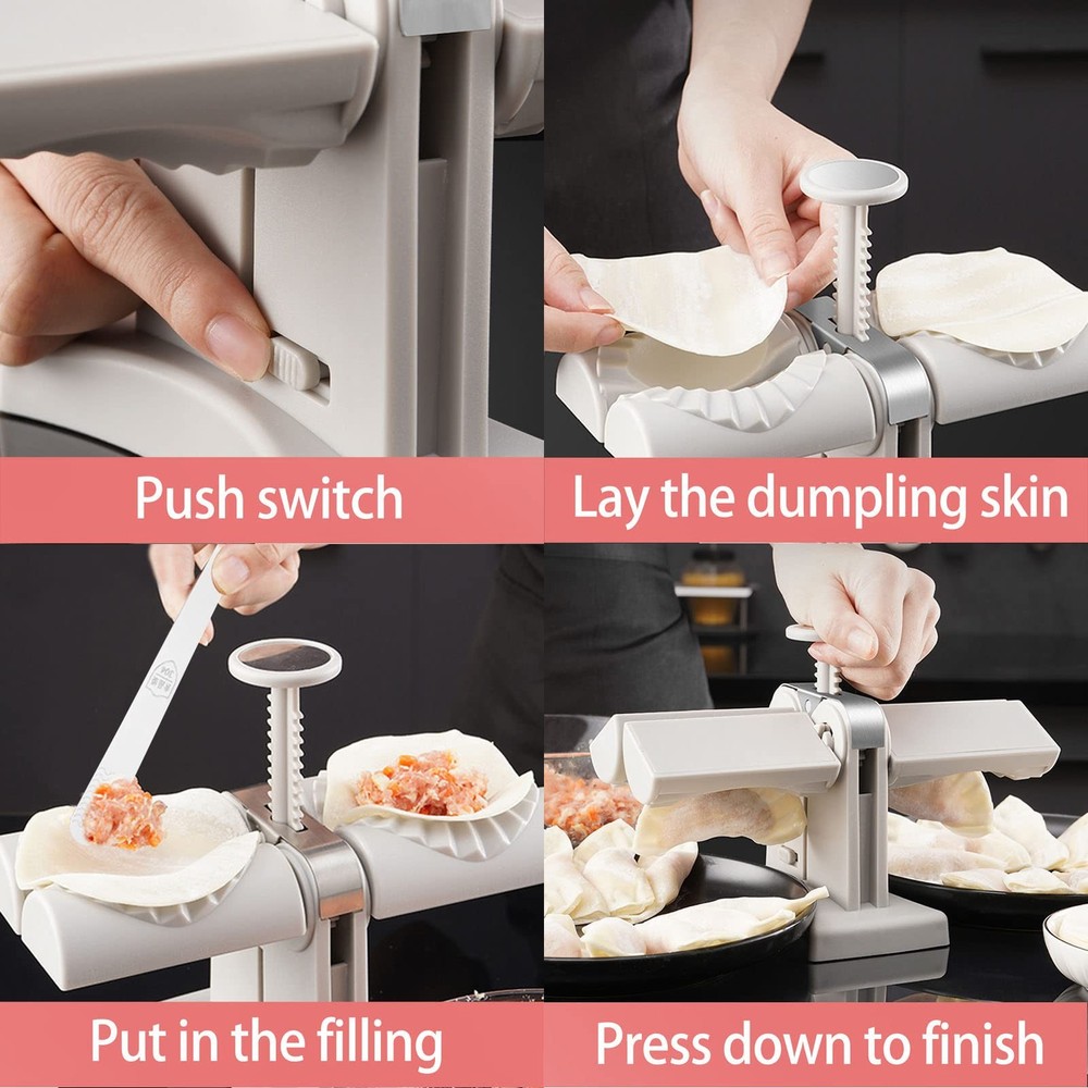 Sameme Household Double Head Automatic Dumpling Maker Regular, DH-Manual