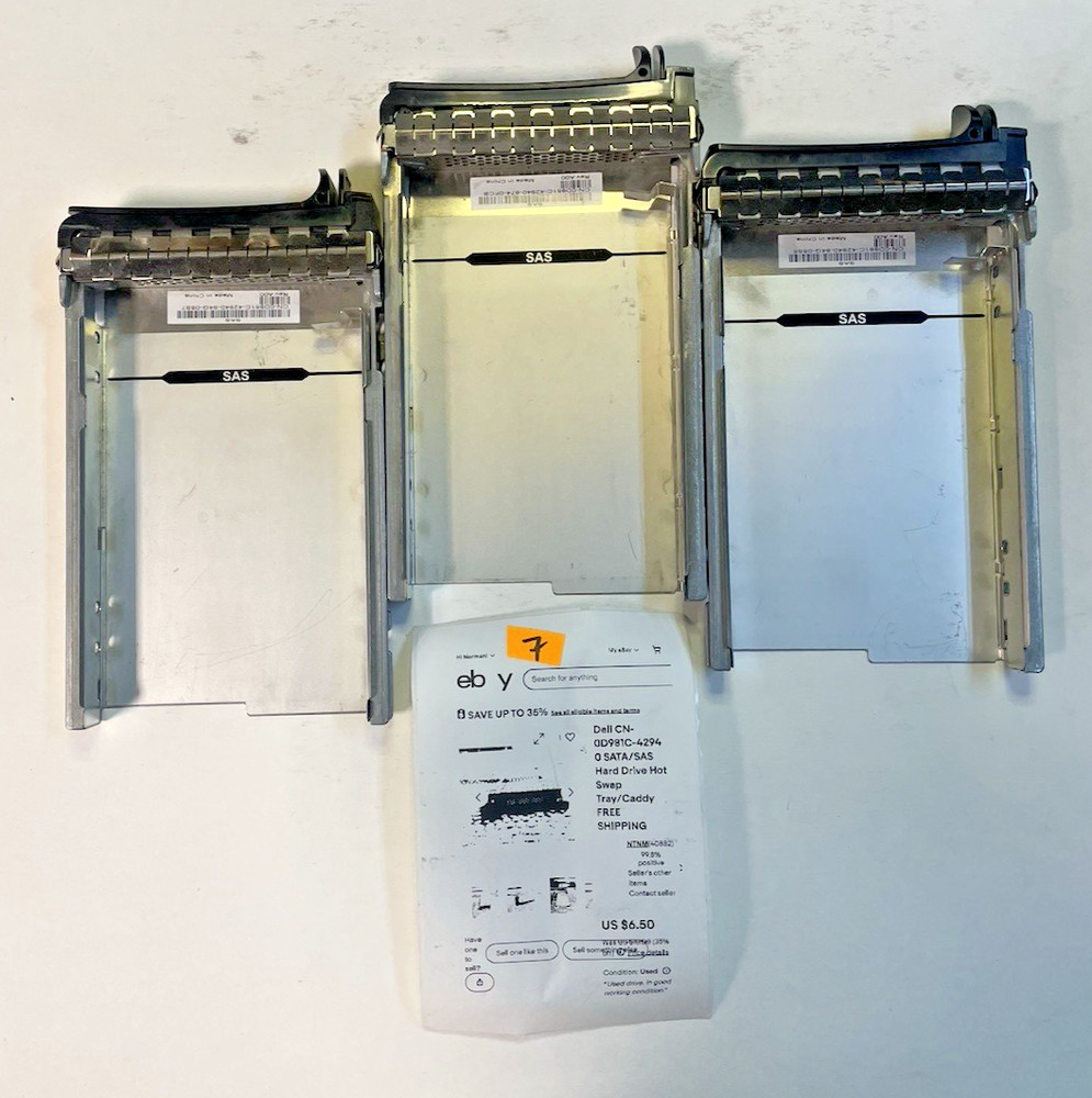 MISC SERVER HD TRAYS MIXED LOT