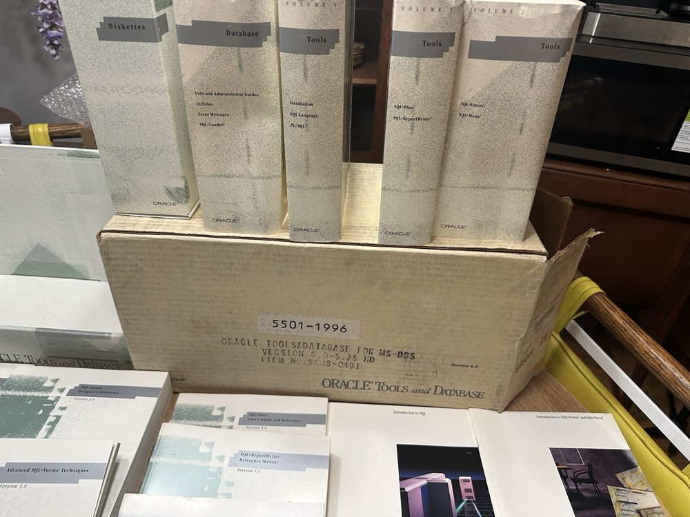 Oracle Tools and Database for DOS Version 6.0 5.25 HD 9008-0491