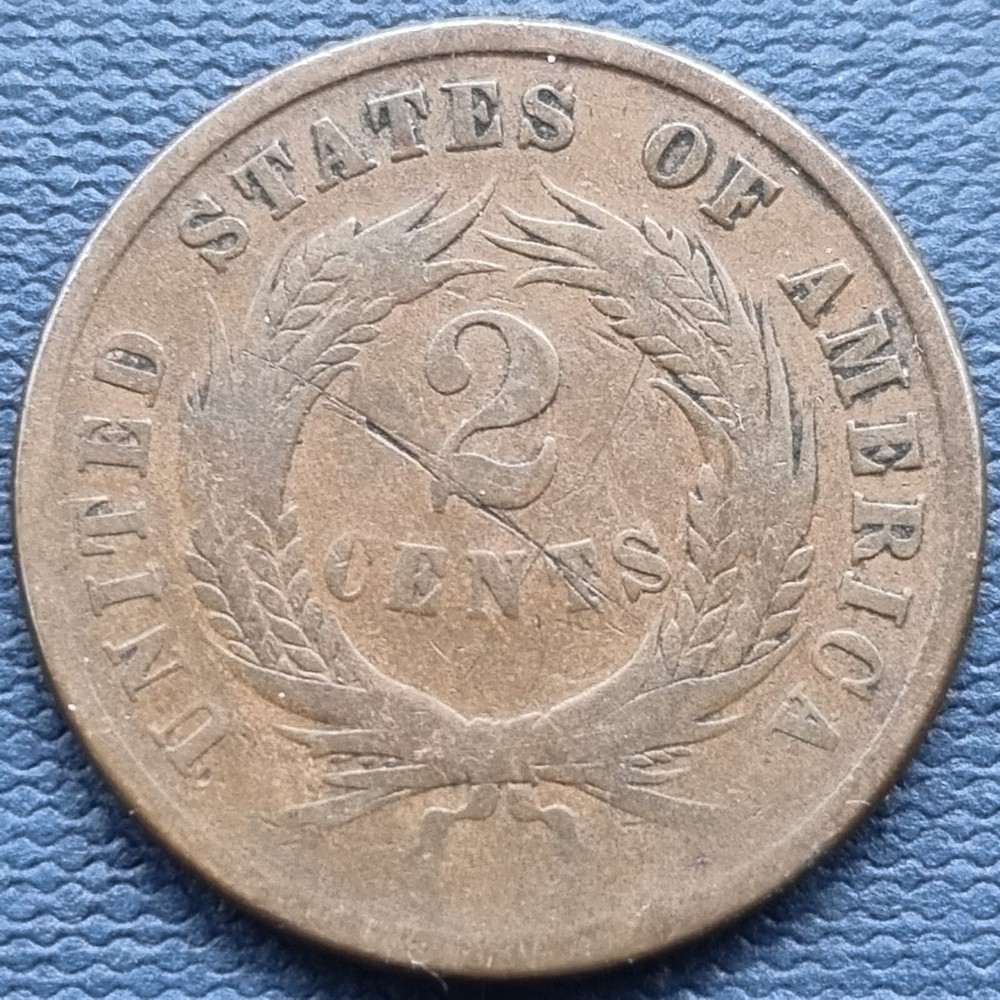 1866 Two Cent Piece 2c Better Grade #84108