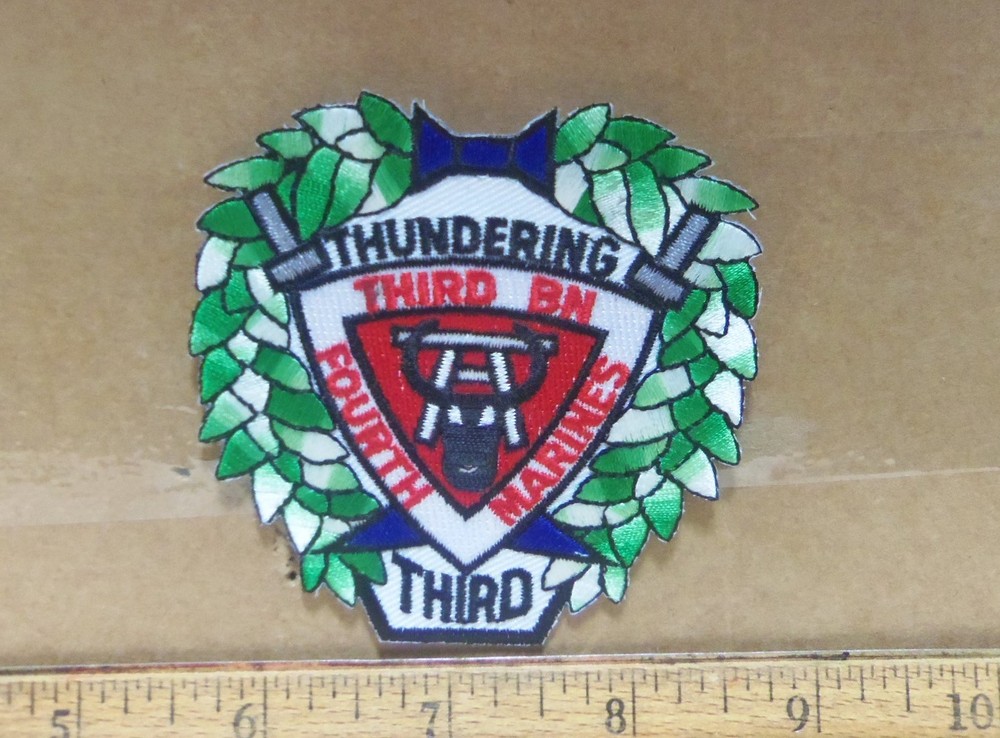 US Marine Corps - Thundering 3rd Battalion - 4th Marines Embroidered Patch