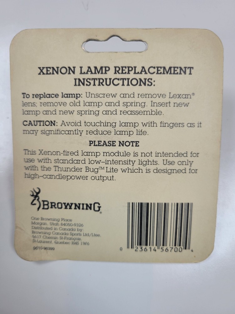 Browning Replacement Lamp 801912L Thunder Bug