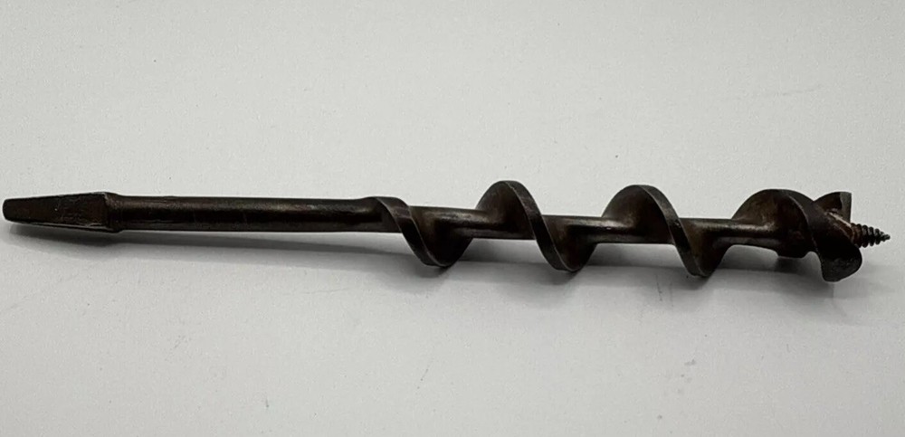 Vintage Snells Solid Center 15 Drill Auger Bit Made in USA Tool