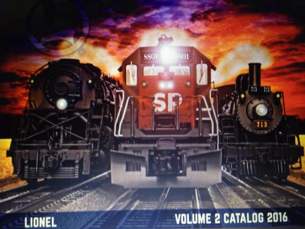 discontinued lionel 2016 volume 2  catalog new unread