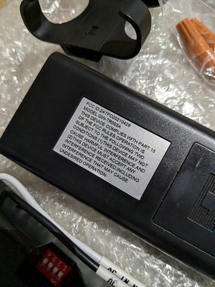 NOS Ceiling Fan Lamp Controller Computer Receiver GW-DS52RC1 Transmitter Install