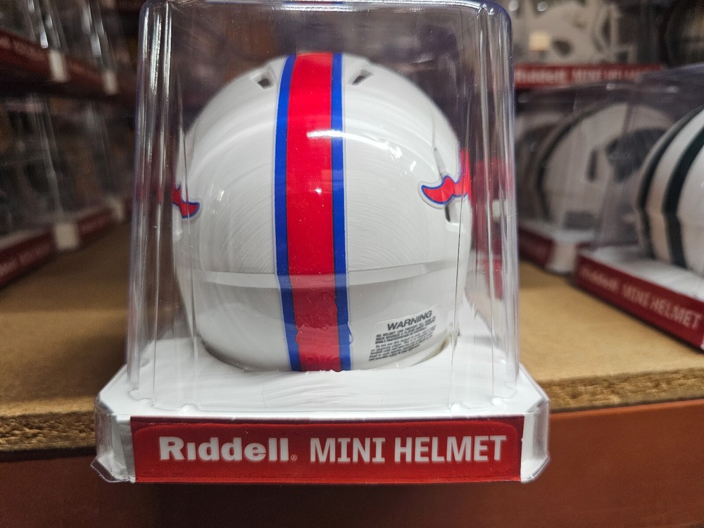 SMU MUSTANGS DESIGN REPLICA MINI HELMET NCAA RIDDELL
