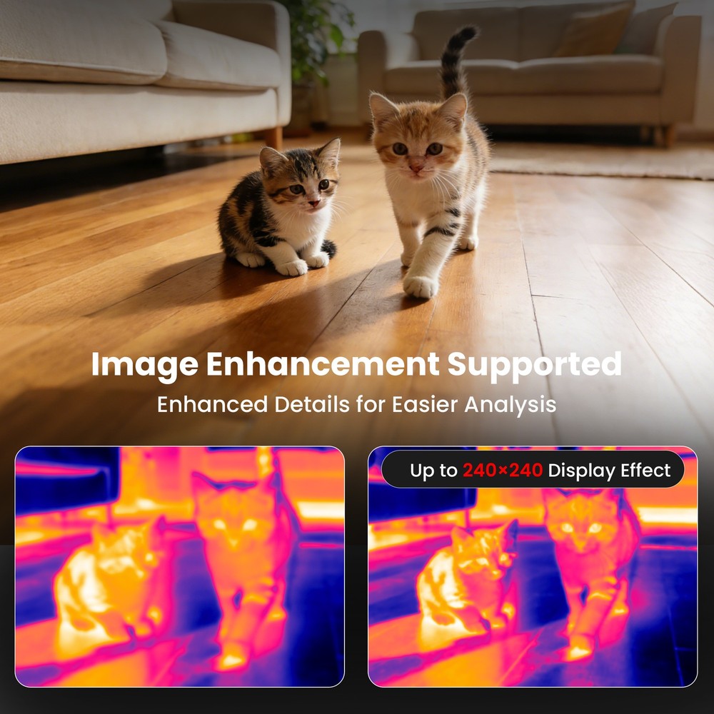 ANXTECH Infrared Thermal Imaging Camera 240*240 Super Resolution for Android