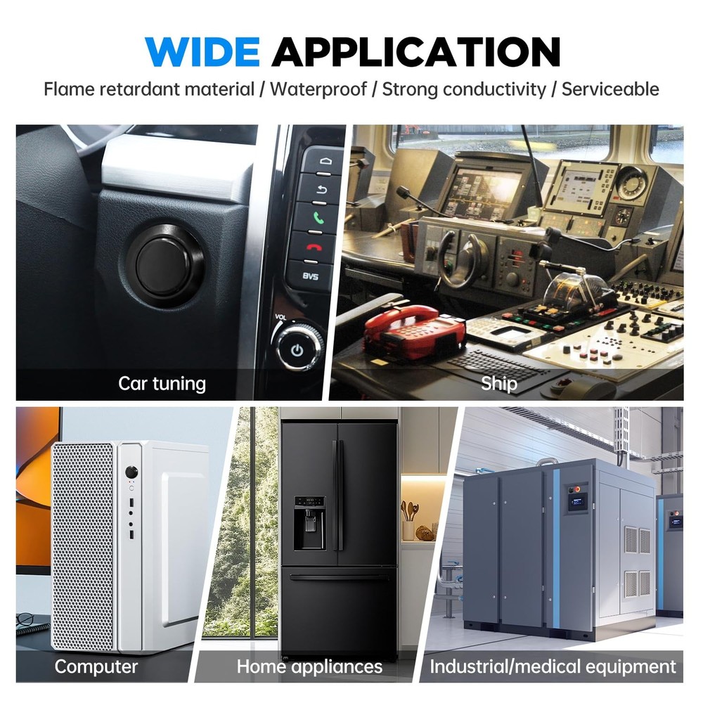 Tmyjfjingxi 4PCS 12V ON/Off Latching Push Button push button switch