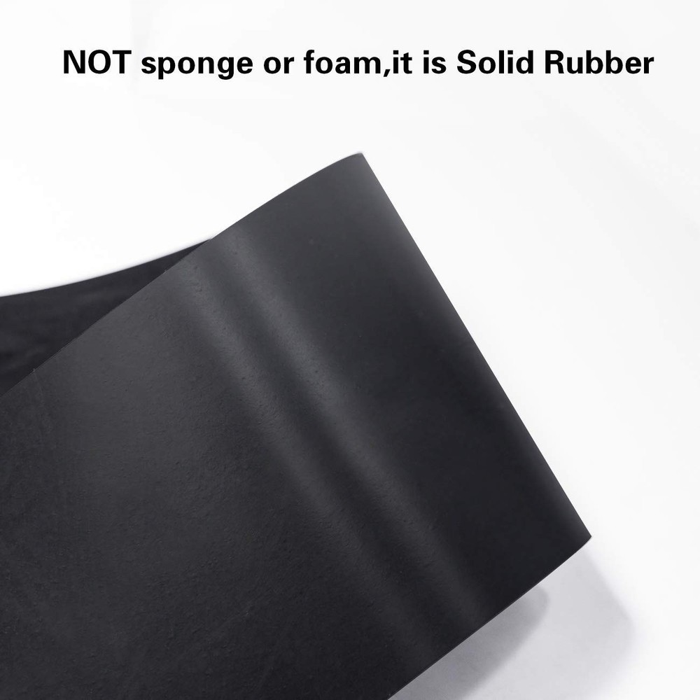 Smooth 12" x 48" Solid Neoprene Roll - 3/16" Thick for Custom DIY Applications
