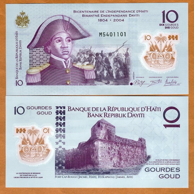 Haiti, 10 Gourdes, 2013, P-279, Commemorative POLYMER, UNC