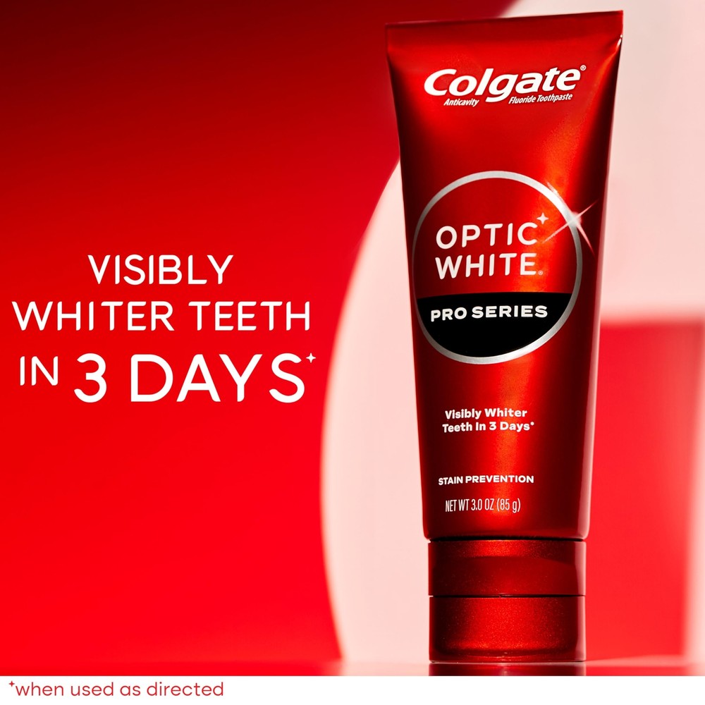 Colgate Optic White Pro Series Toothpaste 3 Ounce Pack of 3 Hydrogen Peroxide