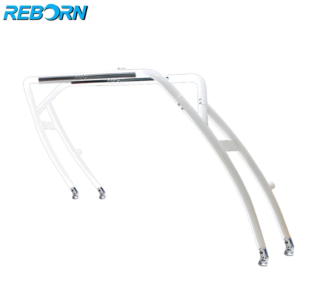Reborn 2025 Launch Forward-Facing Boat Wakeboard Tower White W/ Anodized Top